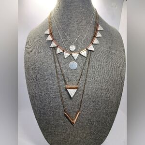 3 Pcs MARBLE Patterned Jewelry Lot.  Good To Very Good Condition